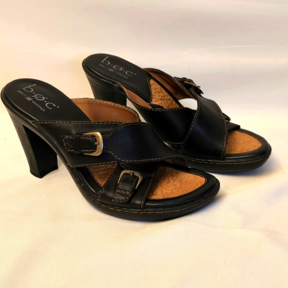 B.O.C. sandal, black, Size 8